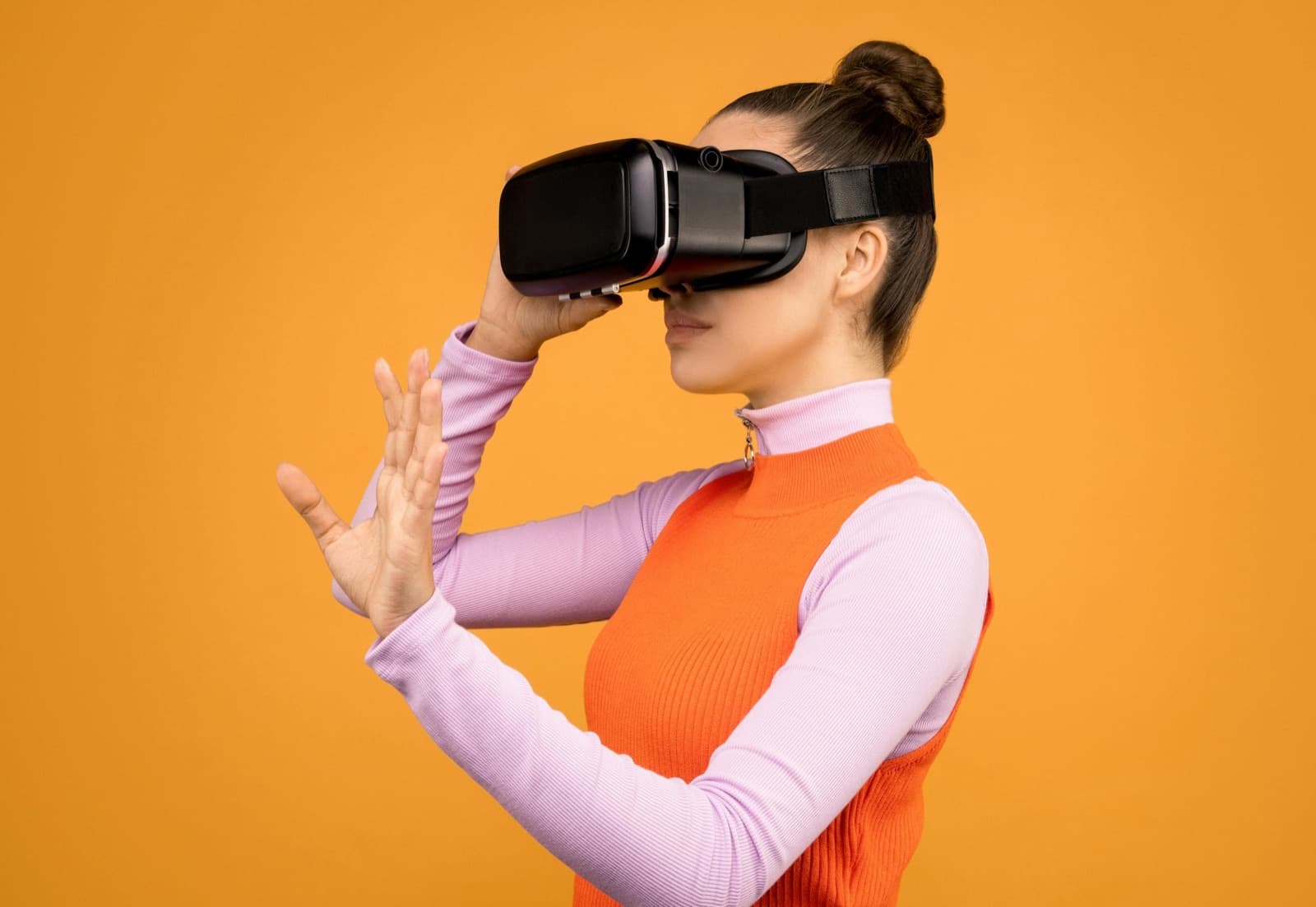 Séance de thérapie avec casque de réalité virtuelle